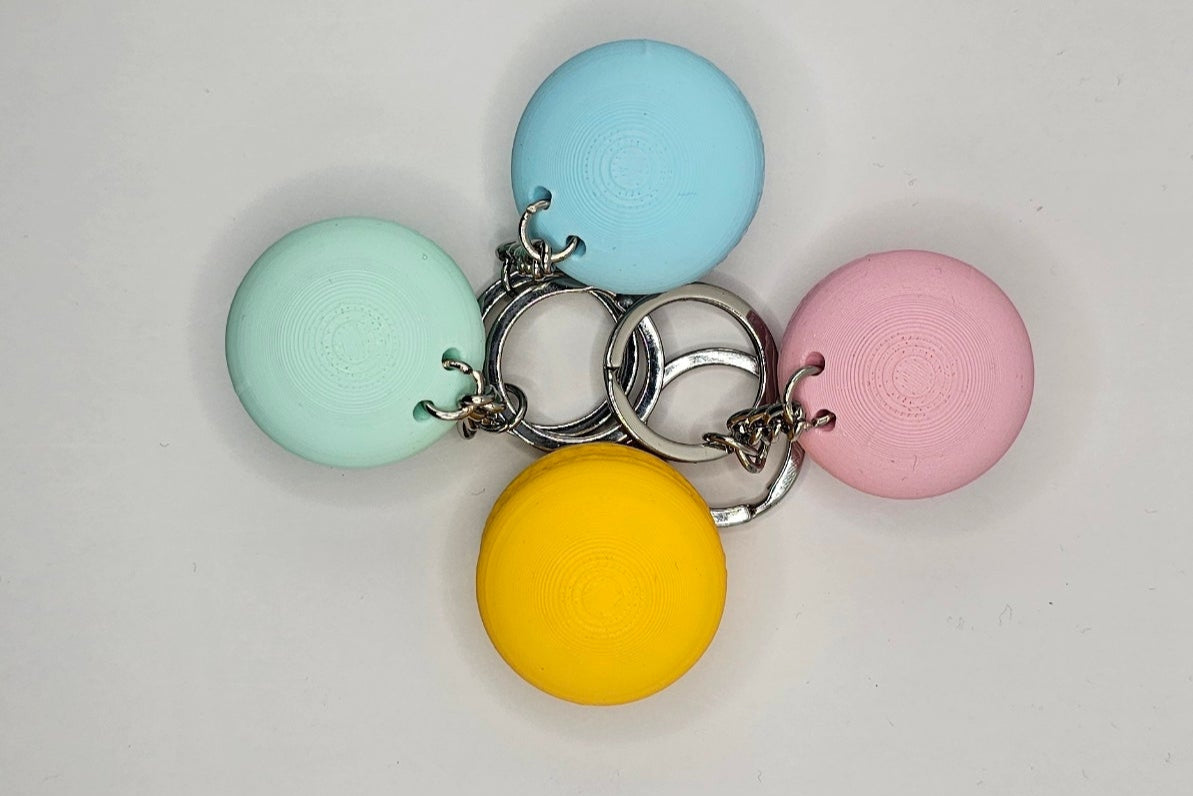 🍪 Porte-Clés Macaron – Mignon & Coloré 🎯