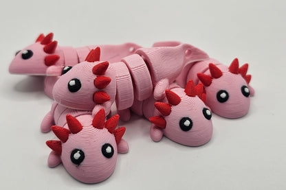 🦑 Porte-Clés Axolotl – Mystique & Adorable 💖